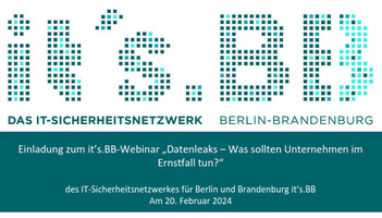 Dienstag, 20. Februar / Datenleaks – Was sollten Unternehmen im Ernstfall tun?