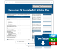 Digitale Vorlagenmappe: Datenschutz für Internetauftritt & Online-Shop“Dokumentenmappe: Datenschutz für Internetauftritt & Online-Shop“Dokumentenmappe: Datenschutz für Internetauftritt & Online-Shop“Dokumentenmappe: Datenschutz für Internetauftritt & Online-Shop
